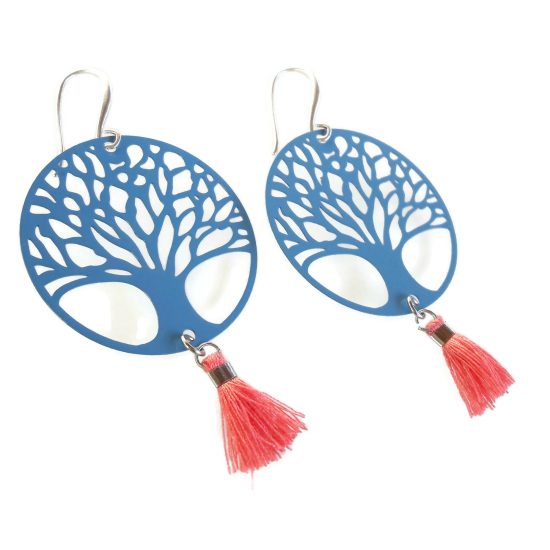 FILIGREE SUMMER TREE OF LIFE BLUE 1
