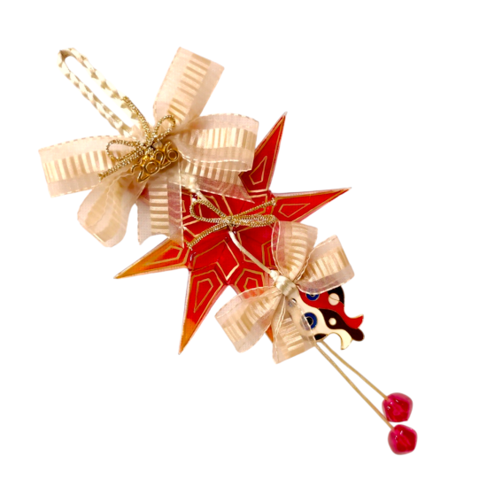 Χειροποίητο Γούρι "φυσητό γυαλί αστέρι 2026"