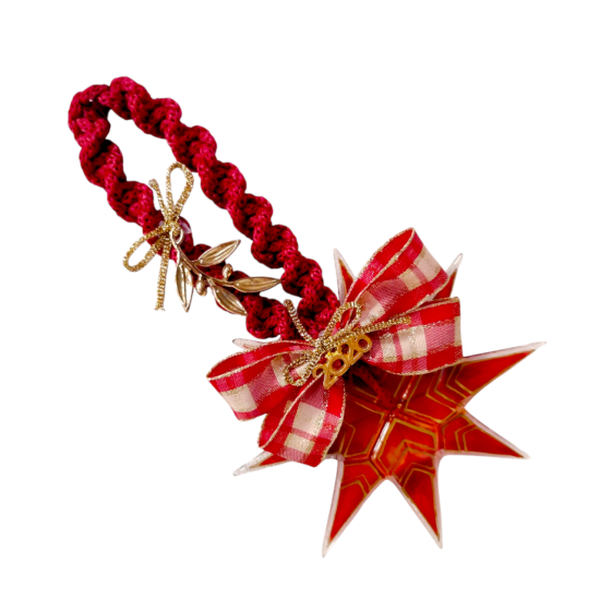 Χειροποίητο Γούρι "φυσητό γυαλί αστέρι 2026"