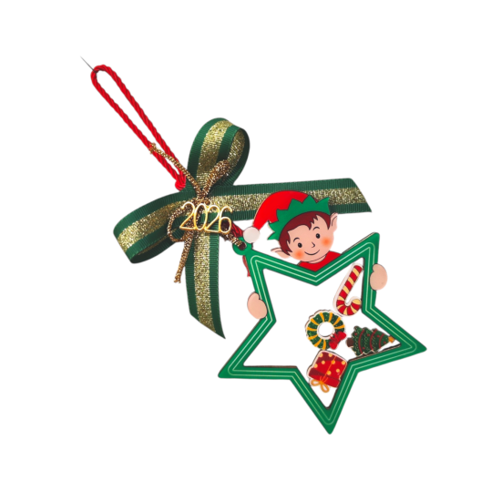 Χειροποίητο Γούρι “Αστέρι με Ξωτικό 2026”