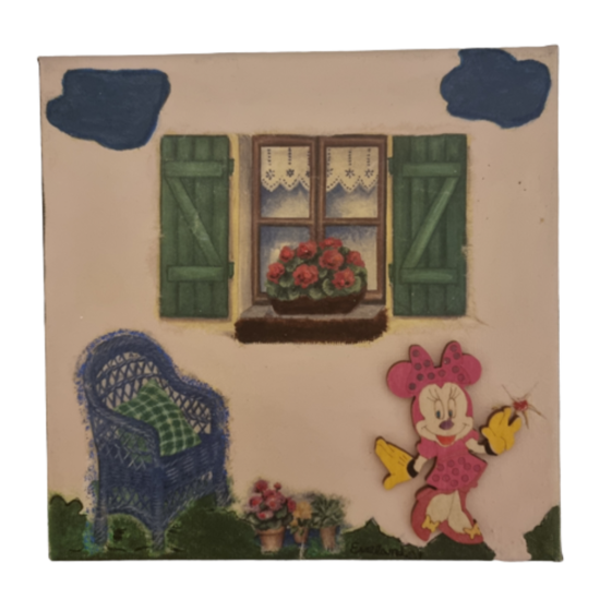 Καμβάς Minnie 20 x 19,8cm. 2
